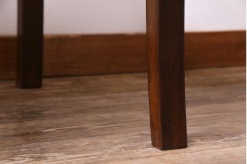 中古美品　松本民芸家具　ラッシ座面が目を引くSP十字アームチェア(ラッシチェア、椅子)(2)