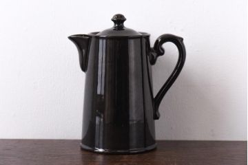 イギリスビンテージ　Gibson & Sons ブラックのおしゃれなポット(洋食器)