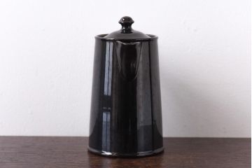 イギリスビンテージ　Gibson & Sons ブラックのおしゃれなポット(洋食器)