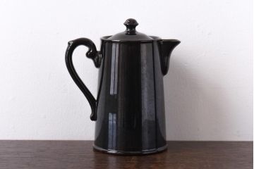 イギリスビンテージ　Gibson & Sons ブラックのおしゃれなポット(洋食器)