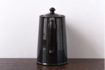 イギリスビンテージ　Gibson & Sons ブラックのおしゃれなポット(洋食器)