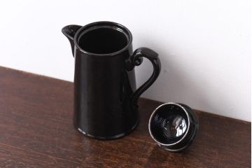 イギリスビンテージ　Gibson & Sons ブラックのおしゃれなポット(洋食器)