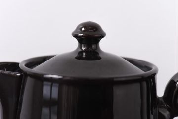 イギリスビンテージ　Gibson & Sons ブラックのおしゃれなポット(洋食器)