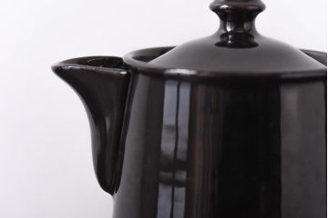 イギリスビンテージ　Gibson & Sons ブラックのおしゃれなポット(洋食器)