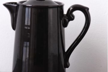 イギリスビンテージ　Gibson & Sons ブラックのおしゃれなポット(洋食器)