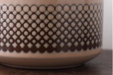 アンティーク雑貨　イギリスビンテージ　HORNSEA(ホーンジー)　CORAL(コーラル)　キャニスター(保存容器、洋食器)2個セット