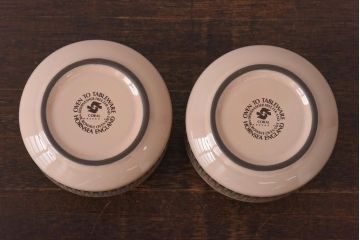アンティーク雑貨　イギリスビンテージ　HORNSEA(ホーンジー)　CORAL(コーラル)　キャニスター(保存容器、洋食器)2個セット