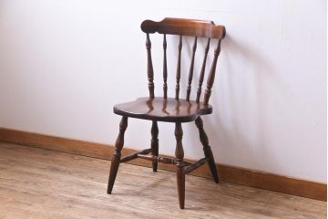ヴィンテージ家具　ビンテージキツツキ　飛騨産業　穂高　カントリースタイルに合うチェア(椅子)(1)
