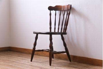 ヴィンテージ家具　ビンテージキツツキ　飛騨産業　穂高　カントリースタイルに合うチェア(椅子)(1)