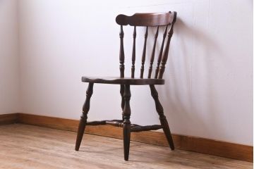 ヴィンテージ家具　ビンテージキツツキ　飛騨産業　穂高　カントリースタイルに合うチェア(椅子)(2)