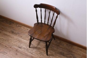 ヴィンテージ家具　ビンテージキツツキ　飛騨産業　穂高　カントリースタイルに合うチェア(椅子)(2)