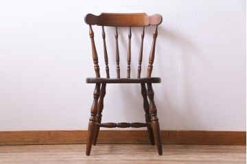 ヴィンテージ家具　ビンテージキツツキ　飛騨産業　穂高　カントリースタイルに合うチェア(椅子)(3)