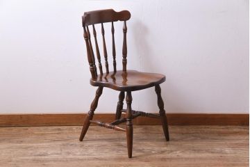 ヴィンテージ家具　ビンテージキツツキ　飛騨産業　穂高　カントリースタイルに合うチェア(椅子)(3)