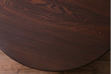 レトロ家具　昭和レトロ　栓材製　懐かしさあふれる佇まいが魅力の丸ちゃぶ台(座卓、ローテーブル)