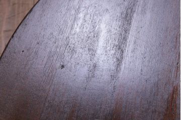 レトロ家具　昭和レトロ　栓材製　懐かしさあふれる佇まいが魅力の丸ちゃぶ台(座卓、ローテーブル)