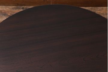レトロ家具　昭和レトロ　栓材製　懐かしさあふれる佇まいが魅力の丸ちゃぶ台(座卓、ローテーブル)(1)
