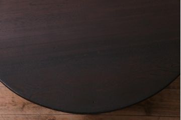 レトロ家具　昭和レトロ　栓材製　懐かしさあふれる佇まいが魅力の丸ちゃぶ台(座卓、ローテーブル)(1)