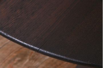 レトロ家具　昭和レトロ　栓材製　懐かしさあふれる佇まいが魅力の丸ちゃぶ台(座卓、ローテーブル)(1)