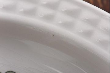 スペイン　PONTESA(ポンテサ)　グリーンの花柄が可愛らしいビンテージのプレート2点セット(中皿、洋食器)(2)