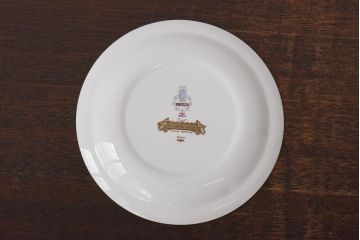 スペイン　PONTESA(ポンテサ)　グリーンの花柄が可愛らしいビンテージのプレート2点セット(中皿、洋食器)(3)