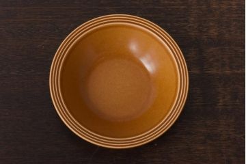 イギリスビンテージ　HORNSEA(ホーンジー)　SAFFRON(サフラン)　スープボウル2枚セット(サラダボウル)(2)