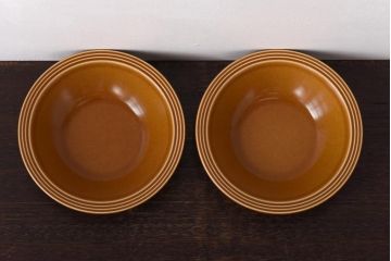 イギリスビンテージ　HORNSEA(ホーンジー)　SAFFRON(サフラン)　スープボウル2枚セット(サラダボウル)(3)