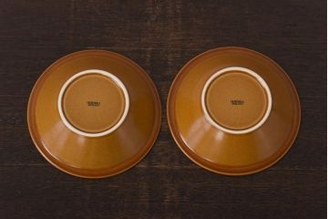 イギリスビンテージ　HORNSEA(ホーンジー)　SAFFRON(サフラン)　スープボウル2枚セット(サラダボウル)(3)