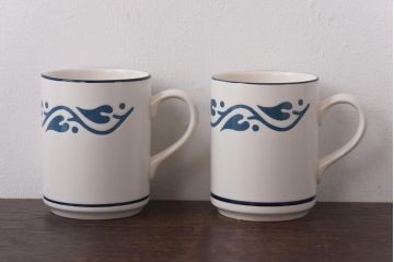 イギリスビンテージ　HORNSEA(ホーンジー)　LOIRE(ロアール)　マグカップ2個セット(コーヒーカップ)(2)