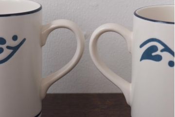 イギリスビンテージ　HORNSEA(ホーンジー)　LOIRE(ロアール)　マグカップ2個セット(コーヒーカップ)(2)