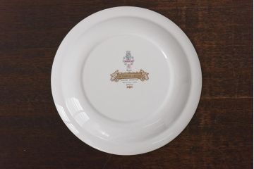 スペイン　PONTESA(ポンテサ)　グリーンの花柄が可愛らしいビンテージのプレート・大2点セット(大皿、洋食器)(2)