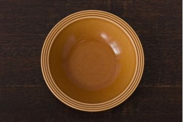 イギリスビンテージ　HORNSEA(ホーンジー)　SAFFRON(サフラン)　スープボウル3枚セット(サラダボウル)(1)