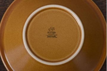 イギリスビンテージ　HORNSEA(ホーンジー)　SAFFRON(サフラン)　スープボウル3枚セット(サラダボウル)(1)