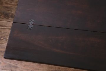 ビンテージ　神居民芸　珍しいデザインが目を引くエクステンションテーブル(ダイニングテーブル)