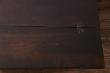 ビンテージ　神居民芸　珍しいデザインが目を引くエクステンションテーブル(ダイニングテーブル)