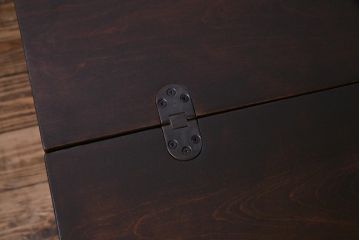 ビンテージ　神居民芸　珍しいデザインが目を引くエクステンションテーブル(ダイニングテーブル)