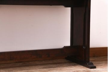 ビンテージ　神居民芸　珍しいデザインが目を引くエクステンションテーブル(ダイニングテーブル)