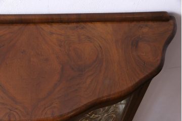 アンティーク家具　フランスアンティーク　ウォールナット材　エレガントな雰囲気が魅力のガラスケース(飾り棚、ガラスキャビネット)