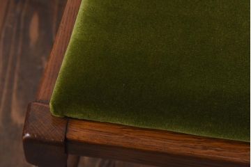 アンティーク家具　イギリスアンティーク　背もたれが特徴的なオーク材製のダイニングチェア(ワークチェア、椅子)(1)