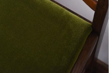 アンティーク家具　イギリスアンティーク　背もたれが特徴的なオーク材製のダイニングチェア(ワークチェア、椅子)(1)