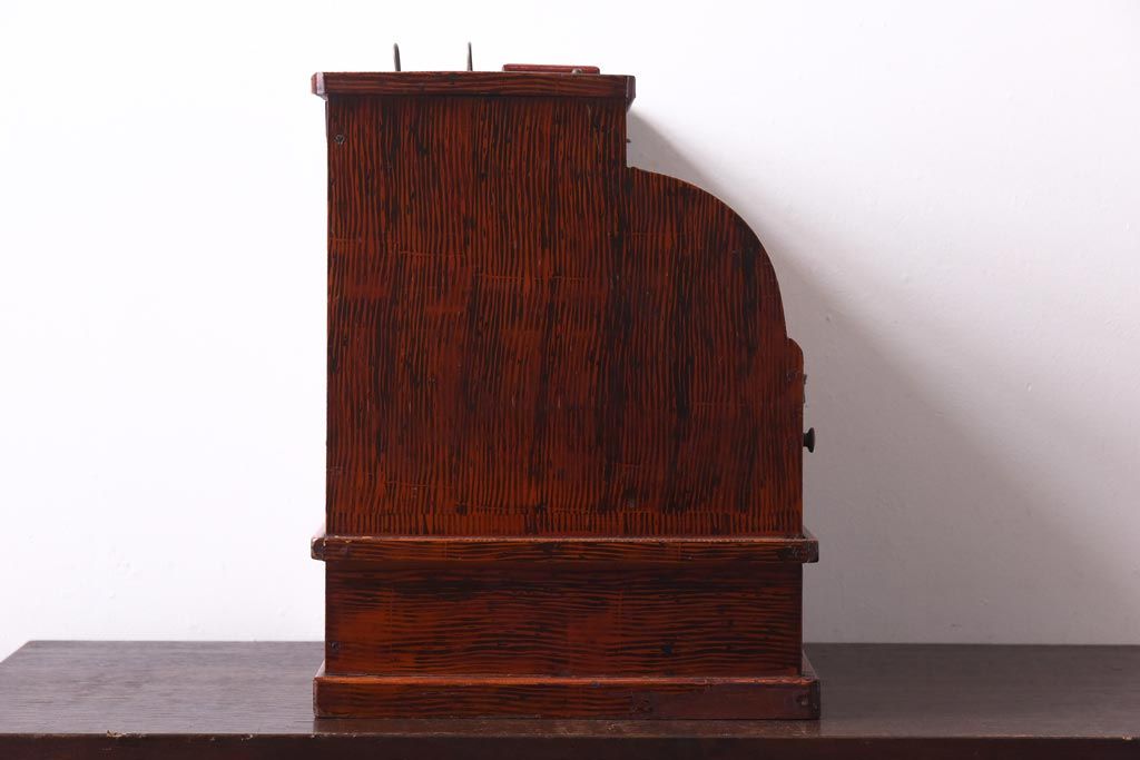 アンティーク雑貨　和製アンティーク　ミクニ　日本金銭分類器　ノスタルジックな木製レジスター