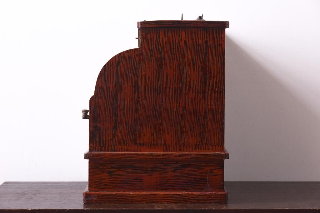 アンティーク雑貨　和製アンティーク　ミクニ　日本金銭分類器　ノスタルジックな木製レジスター