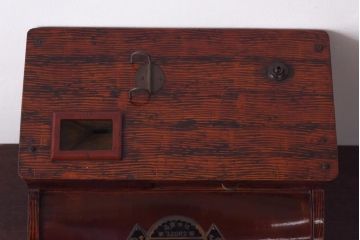 アンティーク雑貨　和製アンティーク　ミクニ　日本金銭分類器　ノスタルジックな木製レジスター