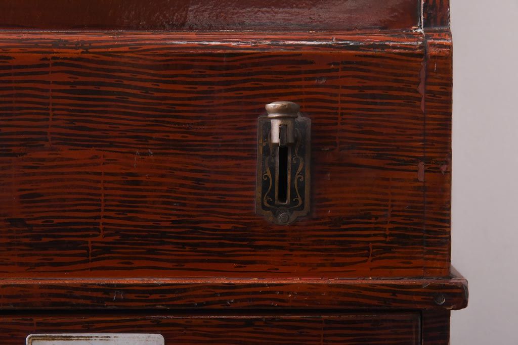 アンティーク雑貨　和製アンティーク　ミクニ　日本金銭分類器　ノスタルジックな木製レジスター