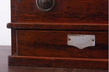 アンティーク雑貨　和製アンティーク　ミクニ　日本金銭分類器　ノスタルジックな木製レジスター