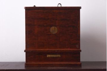 アンティーク雑貨　和製アンティーク　ミクニ　日本金銭分類器　ノスタルジックな木製レジスター