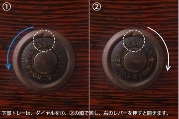 アンティーク雑貨　和製アンティーク　ミクニ　日本金銭分類器　ノスタルジックな木製レジスター