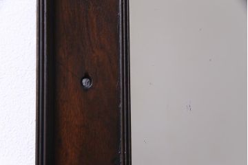 アンティーク雑貨　和製アンティーク　鶴正宗　昭和レトロな酒屋の壁掛けミラー(鏡)