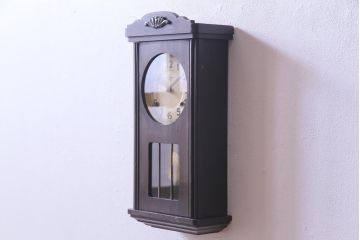 アンティーク雑貨　和製アンティーク　戦前　タカノ(高野精密工業)　大正ロマン香る手巻き式振り子時計(柱時計・掛け時計)
