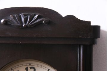 アンティーク雑貨　和製アンティーク　戦前　タカノ(高野精密工業)　大正ロマン香る手巻き式振り子時計(柱時計・掛け時計)