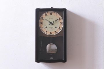 アンティーク雑貨　昭和レトロ　SEIKO(セイコー)　14DAY　手巻き式　古い趣が魅力の振り子時計(柱時計・掛け時計)